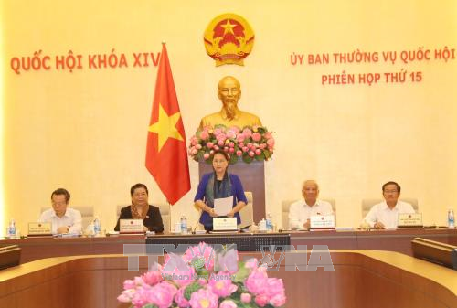 Khai mạc Phiên họp thứ 15 của Ủy ban Thường vụ Quốc hội khóa XIV